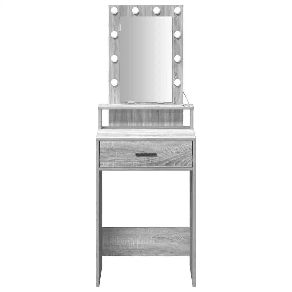 Toeletta | Tavolo da Trucco Grigio 50 x 41 x 140 cm Legno multistrato