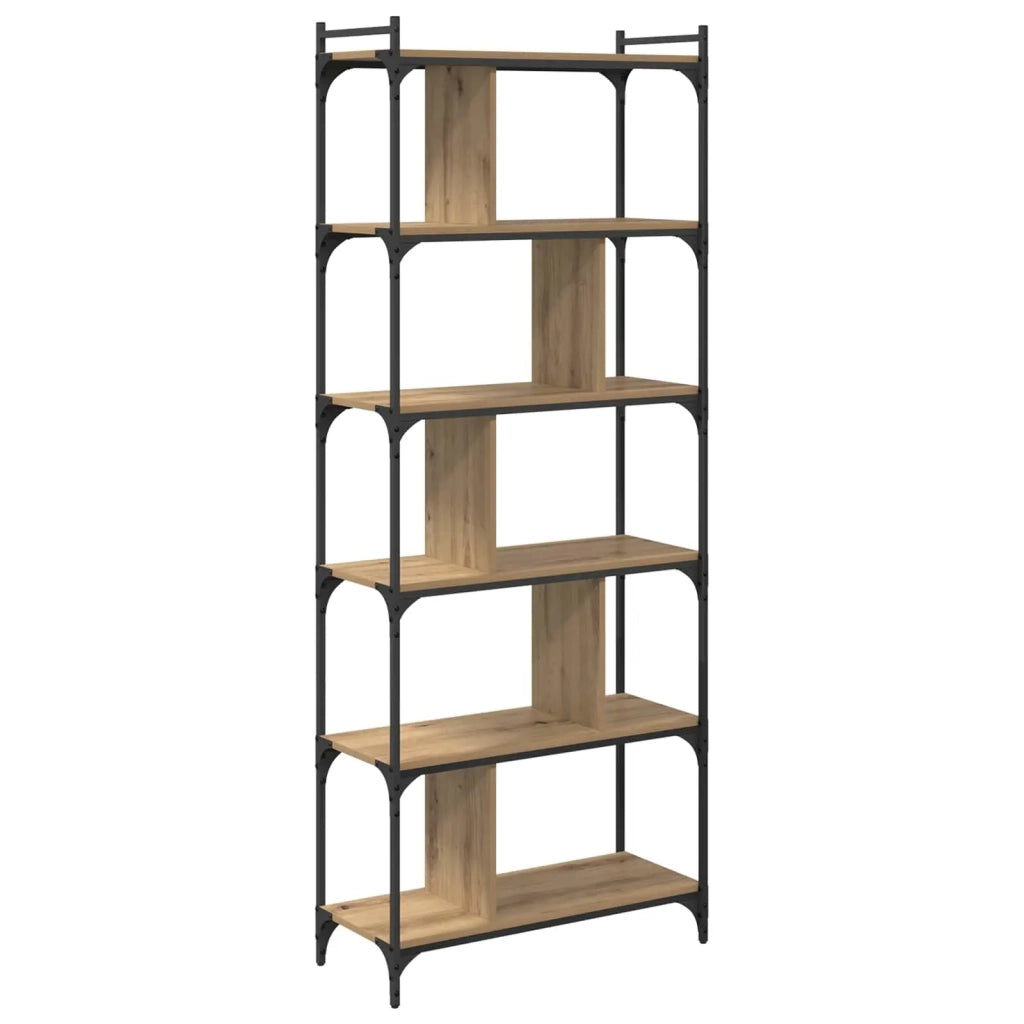 Libreria rovere artigianale 76 x 32 x 192 cm Legno multistrato 882170