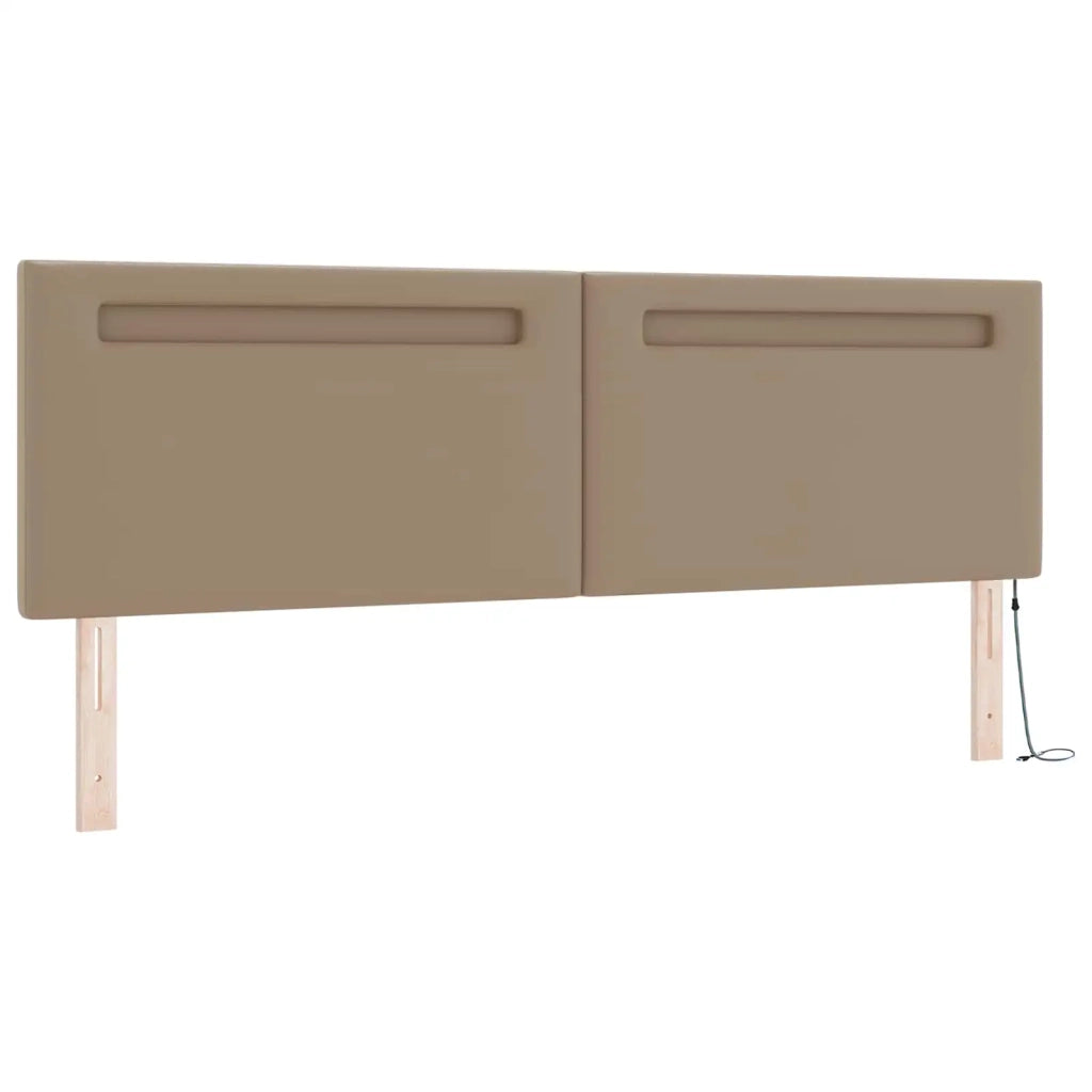 Letto a molle Cappuccino 180 x 200 cm Pelle sintetica 3339063
