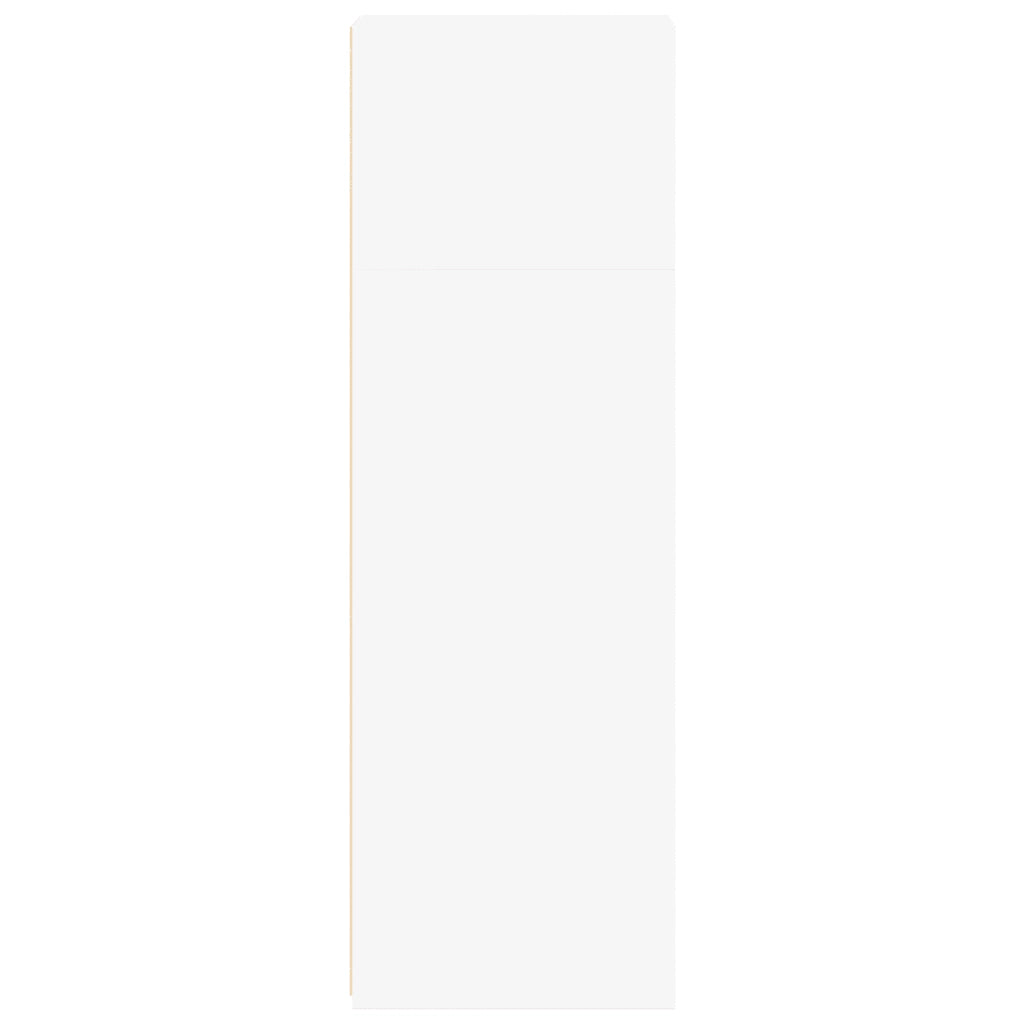 Credenza Bianca 30x41x124 cm in Legno Multistrato