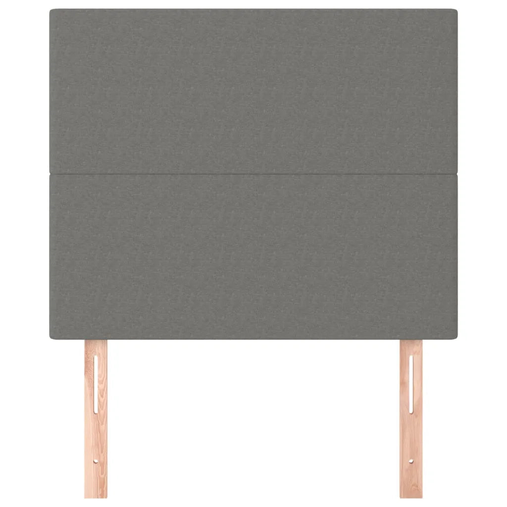 Testiere 2 pz Grigio Scuro 100x5x78/88 cm in Tessuto