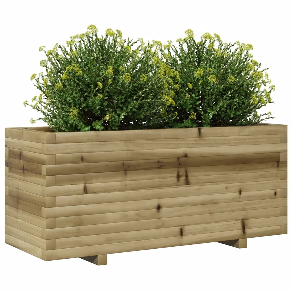 Fioriera da Giardino 110x40x49,5 cm in Legno di Pino Impregnato 847382