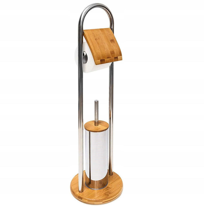 Porta Carta Igienica E Porta Scopino 390228 Bamboo