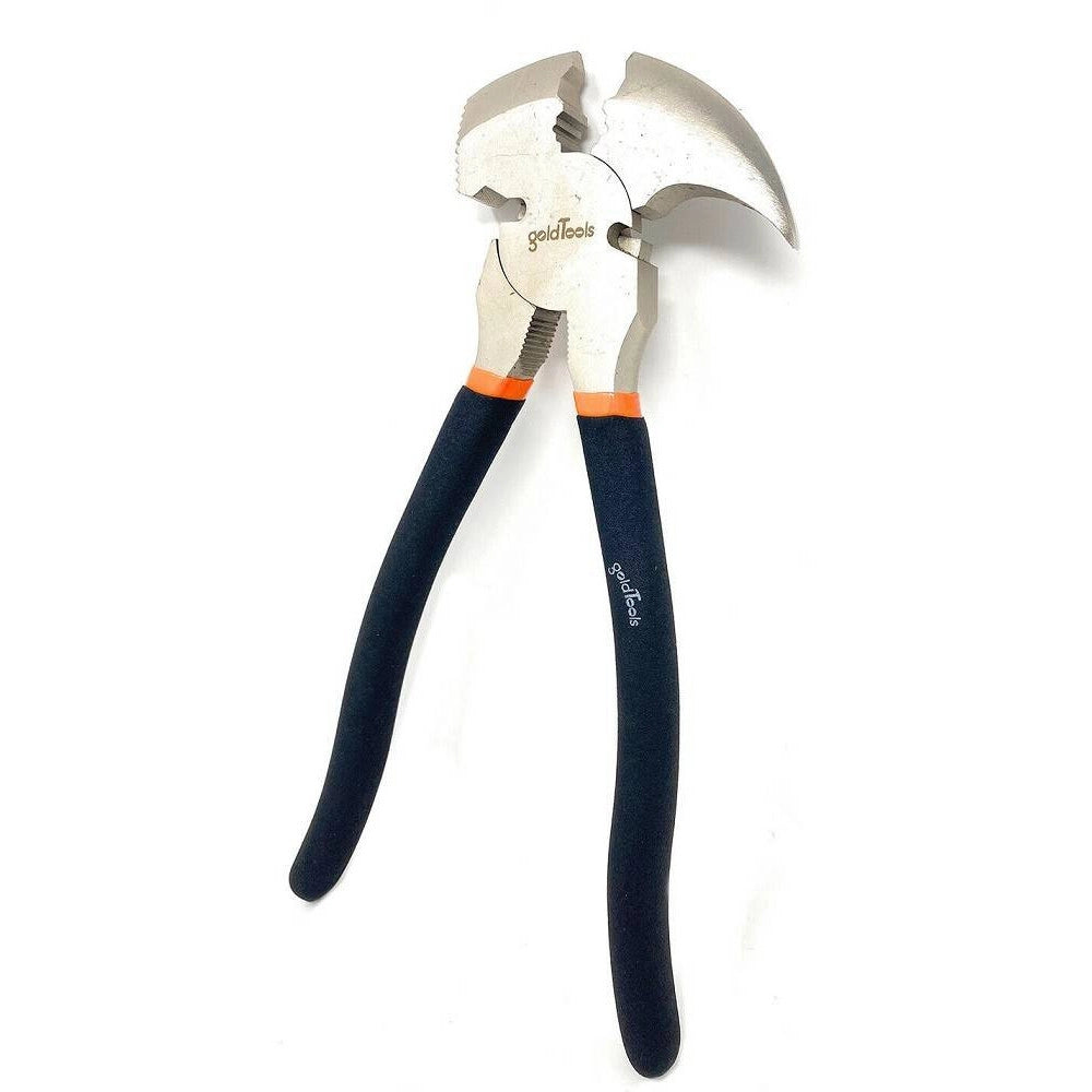 Trade Shop - Pinza Multiuso Pinzetta 250mm In Acciaio Con Manico Antiscivolo In Gomma Martello -