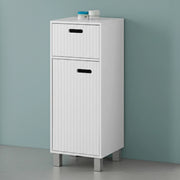 Base singola bagno  32 cm bianco con un anta e un cassetto Fast