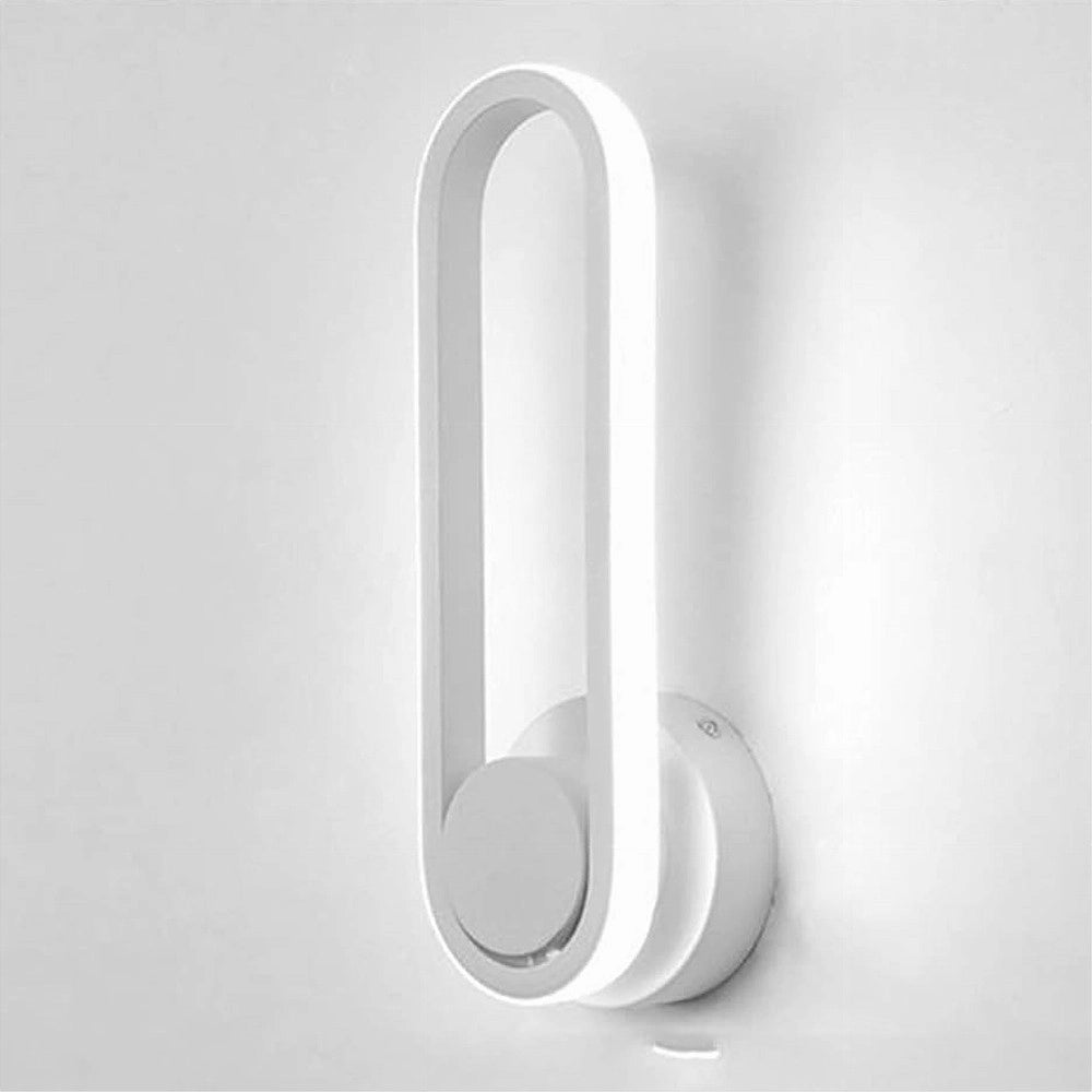 Trade Shop - Applique Da Parete Led 13 W Ovale Verticale Orientabile Bianco Luce Fredda 50339 -