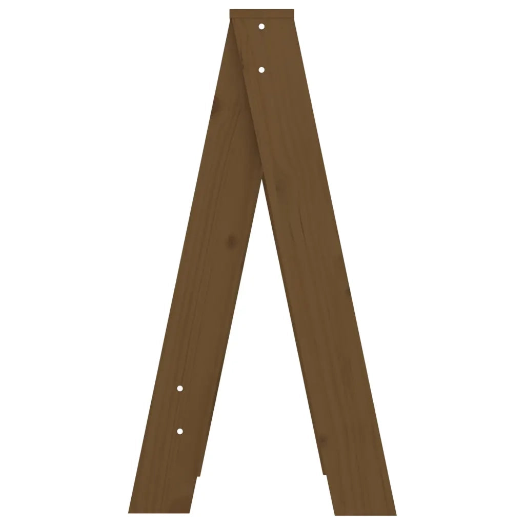 Sgabelli 2 pz Marrone Ambra 40x40x75 cm Legno Massello di Pino 823672