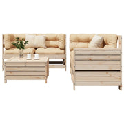 Set Divani da Giardino 5 pz in Legno Massello di Pino 3250812