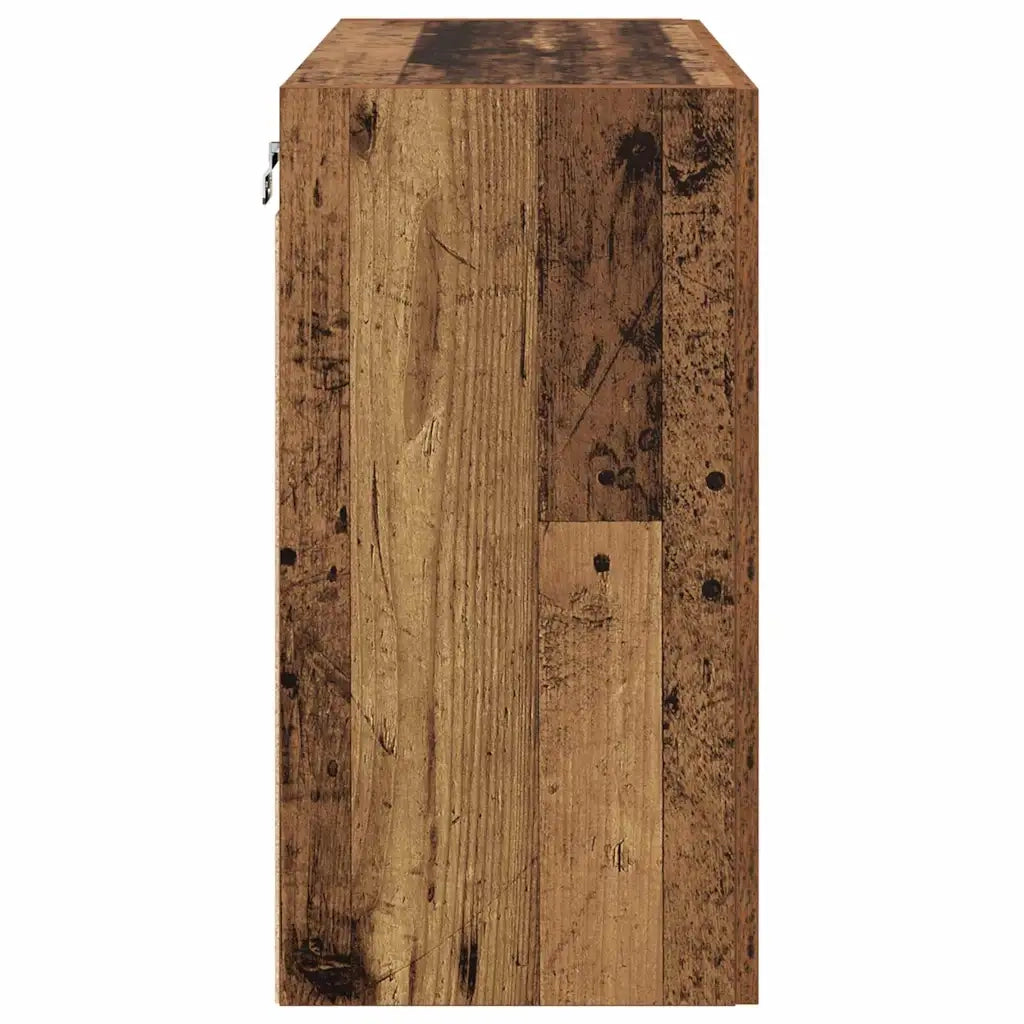 Mobiletto a muro Legno vecchio 60 x 31 x 60 cm