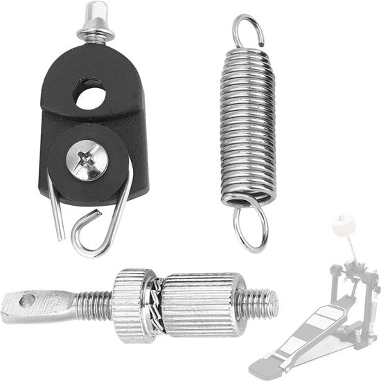 Pedale per Batteria - Vite di Rimpiazzo - Strumento a Percussione - Chiave di Spinta - Componenti Kit Batteria - Materiale Sostenibile
