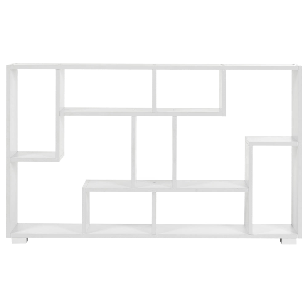 Libreria Industriale 9 Scaffali bianco con schienale aperto stile moderno