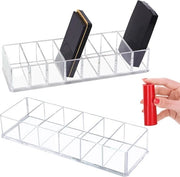 Organizzatore trasparente per cosmetici - 2 pezzi, cassettiera in acrilico per make-up con contenitori - Ideale per make-up, smalti e cosmetici