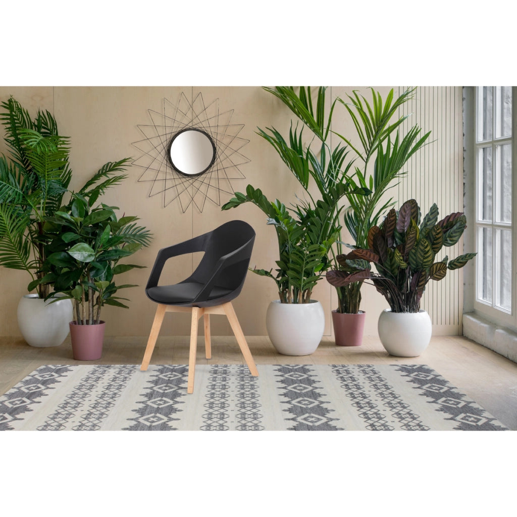 Set di 2 sedie di design Chandra in legno e polipropilene
