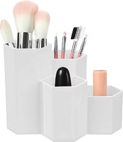 Pennini di plastica, penne in custodia a sei facce, bianco, utensili da scrivere, custodia, organizzatore, bianco, multifunzionale per casa, scuola, ufficio, utensili da scrivere