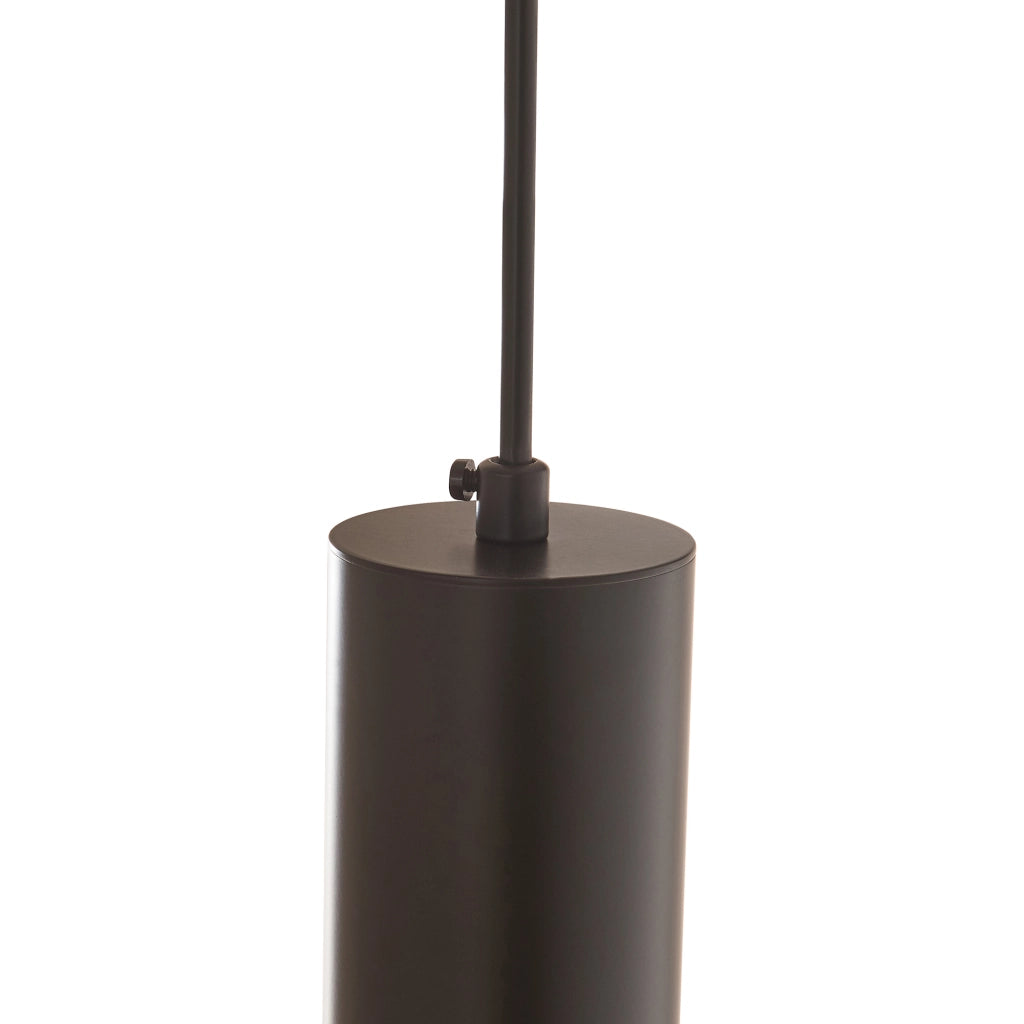 Lampada a Sospensione Lulled in Metallo con 1 Paralume - Nero / Argento lux.pro