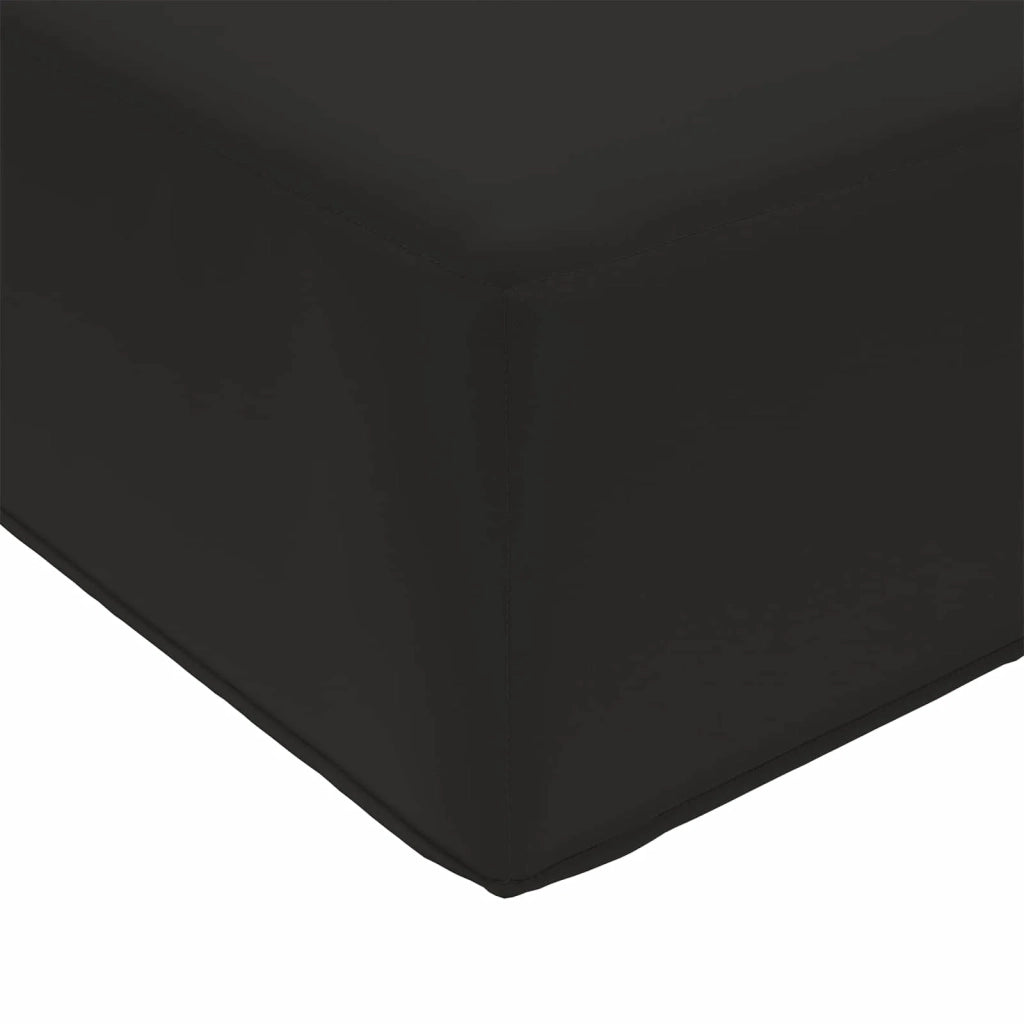 Cuscino per sedie | Cuscino da Sedia Esterno Nero 80 x 40 x 8 cm 100% Poliestere