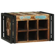 Portabottiglie 46x35x27.5 cm Legno massello riciclato