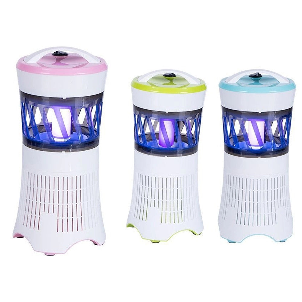Trade Shop - Lampada Mosca Killer In Abs Elettrica Lampada Fluorescente Uv 1w 13.5x13.5x28.5cm 6071023 -