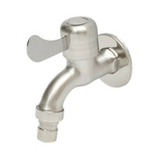 Rubinetto per acqua di servizio, a parete, in acciaio inox