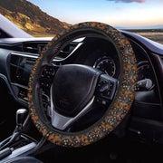 Grembiule auto per polli e galline con disegno di rose rosse in neoprene, impermeabile e traspirante, adattabile a tutti i modelli di SUV