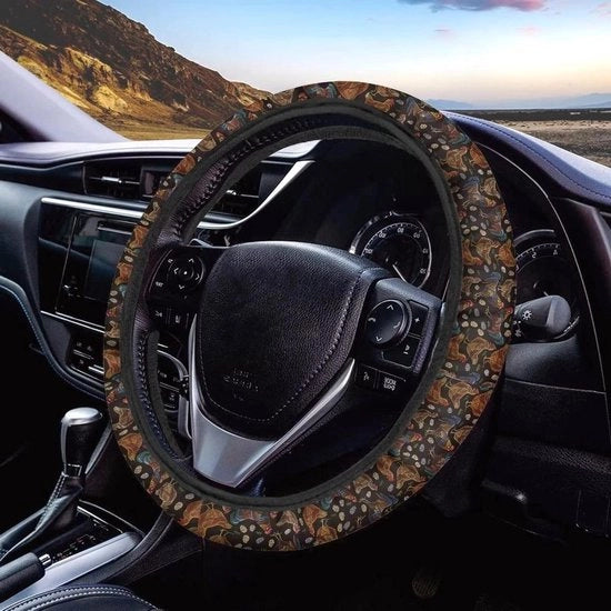 Grembiule auto per polli e galline con disegno di rose rosse in neoprene, impermeabile e traspirante, adattabile a tutti i modelli di SUV