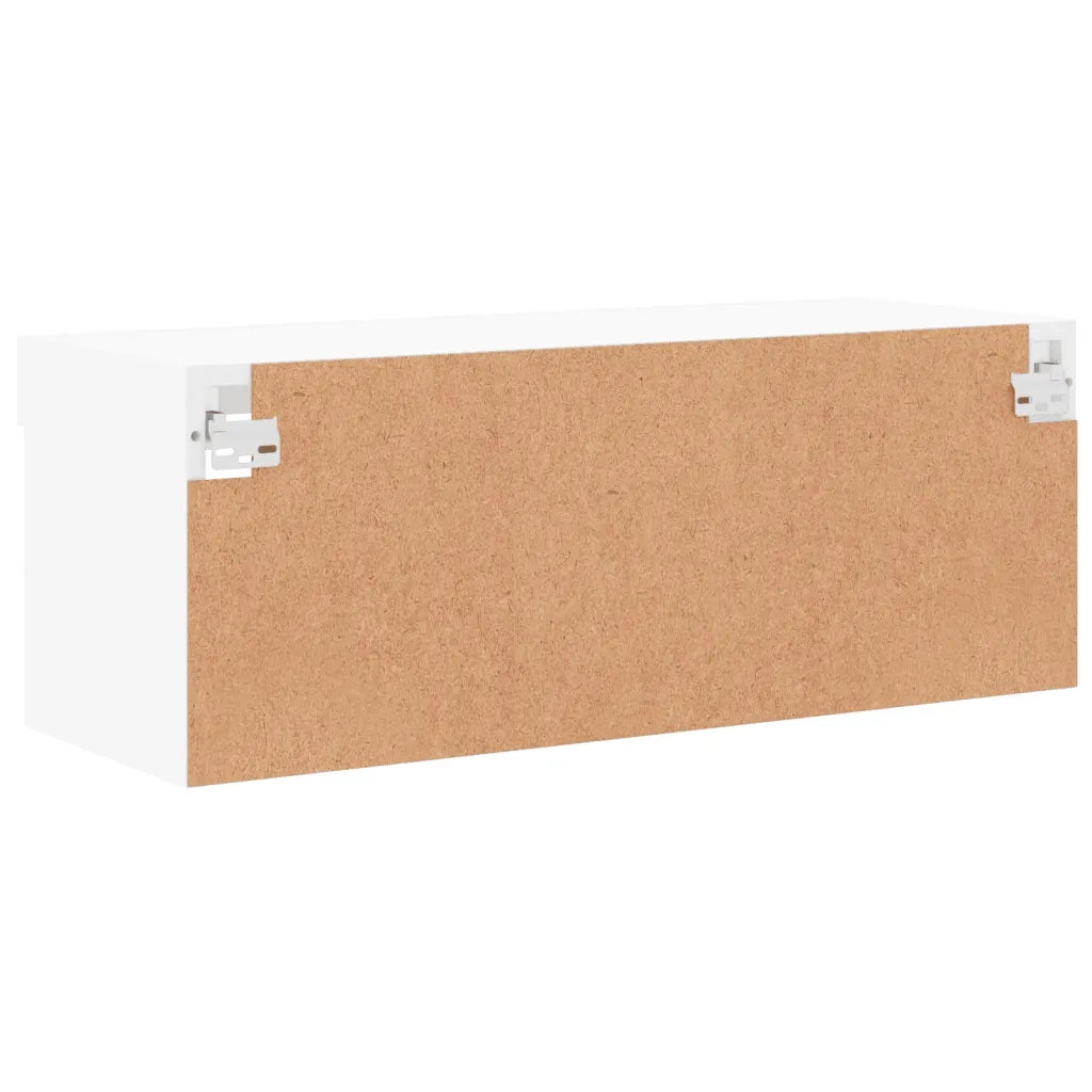 Mobile TV | Armadietto TV | Mobile Porta TV con Luci LED Bianco 80x30x30 cm
