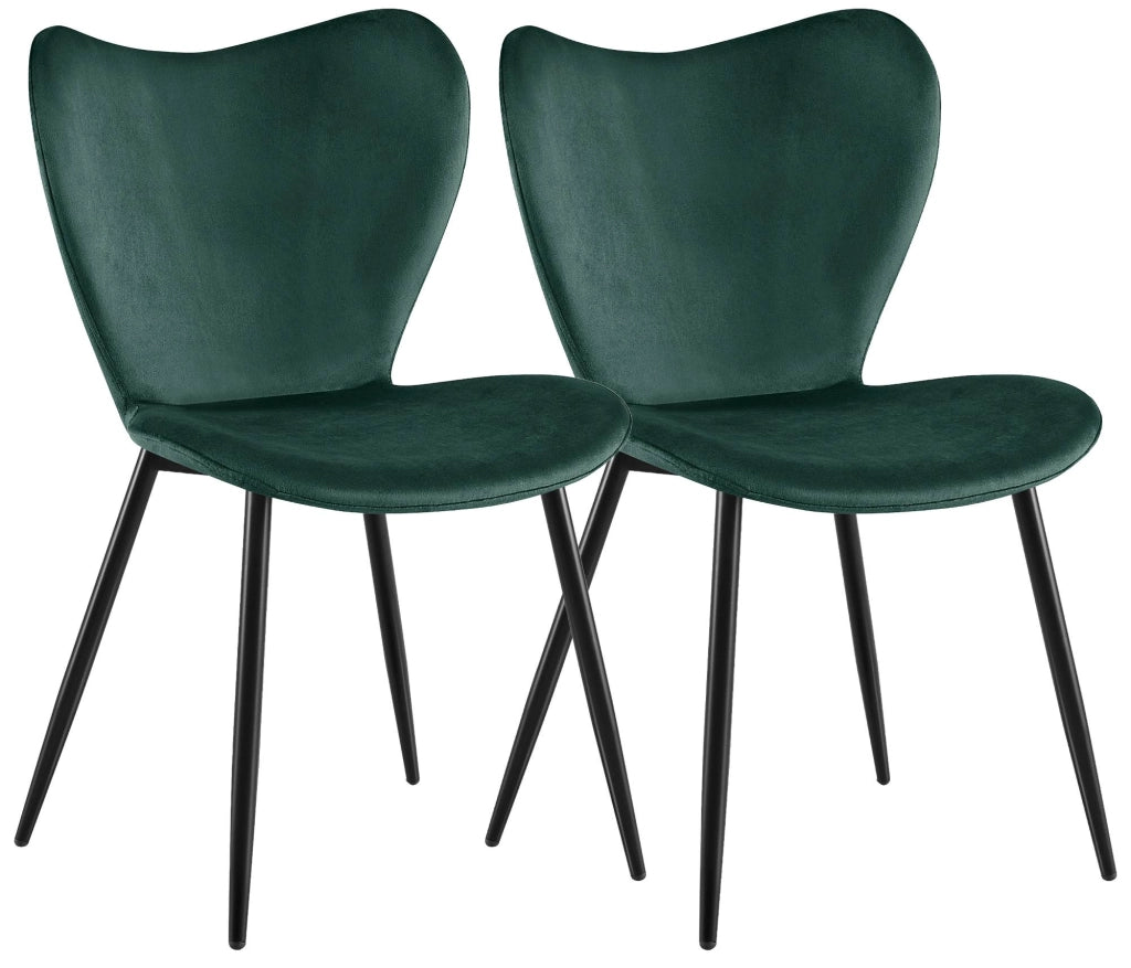 Set di 2 sedie per sala da pranzo Maika in velluto 3
