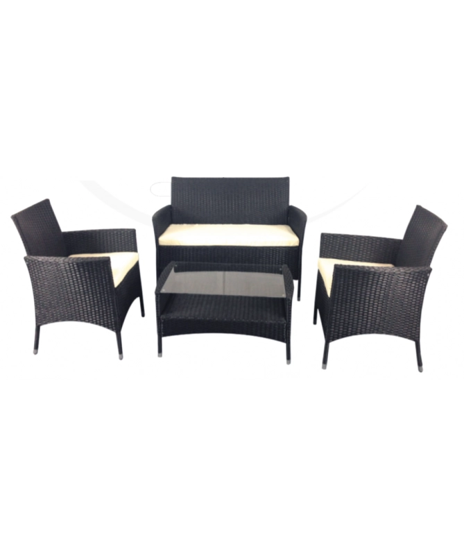 Salotto da GIARDINO set Capri 4 pezzi con cuscini