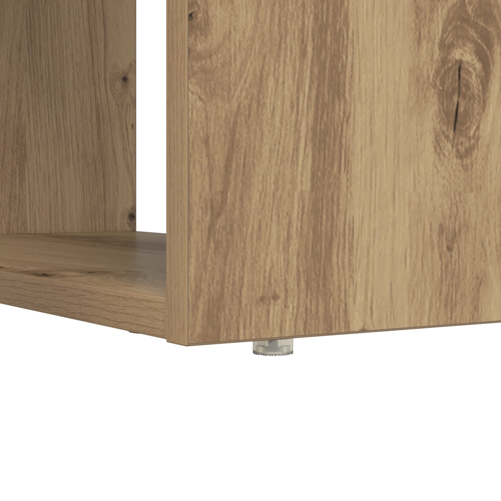 Scrivania con spazio di archiviazione Rovere Artigianale 113x54x120 cm Legno ingegnerizzato