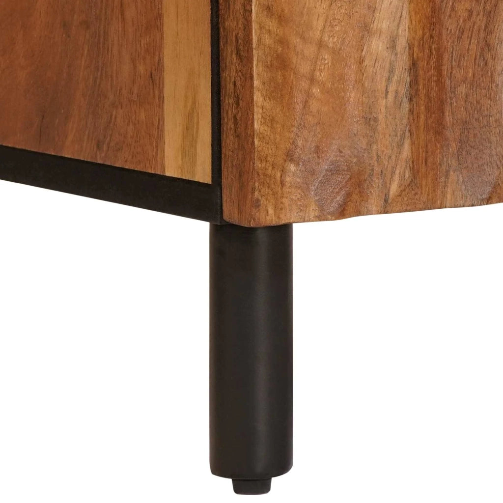 Credenza con porta Finitura Marrone Acacia 40 x 33 x 75 cm
