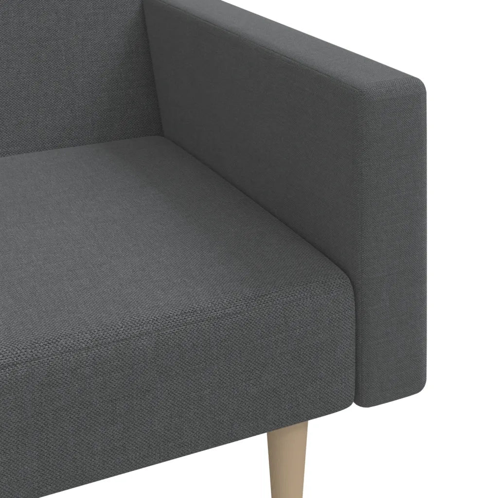 Divano letto | Sof¨¤ letto | Letto singolo a 2 Posti Grigio Chiaro in Tessuto