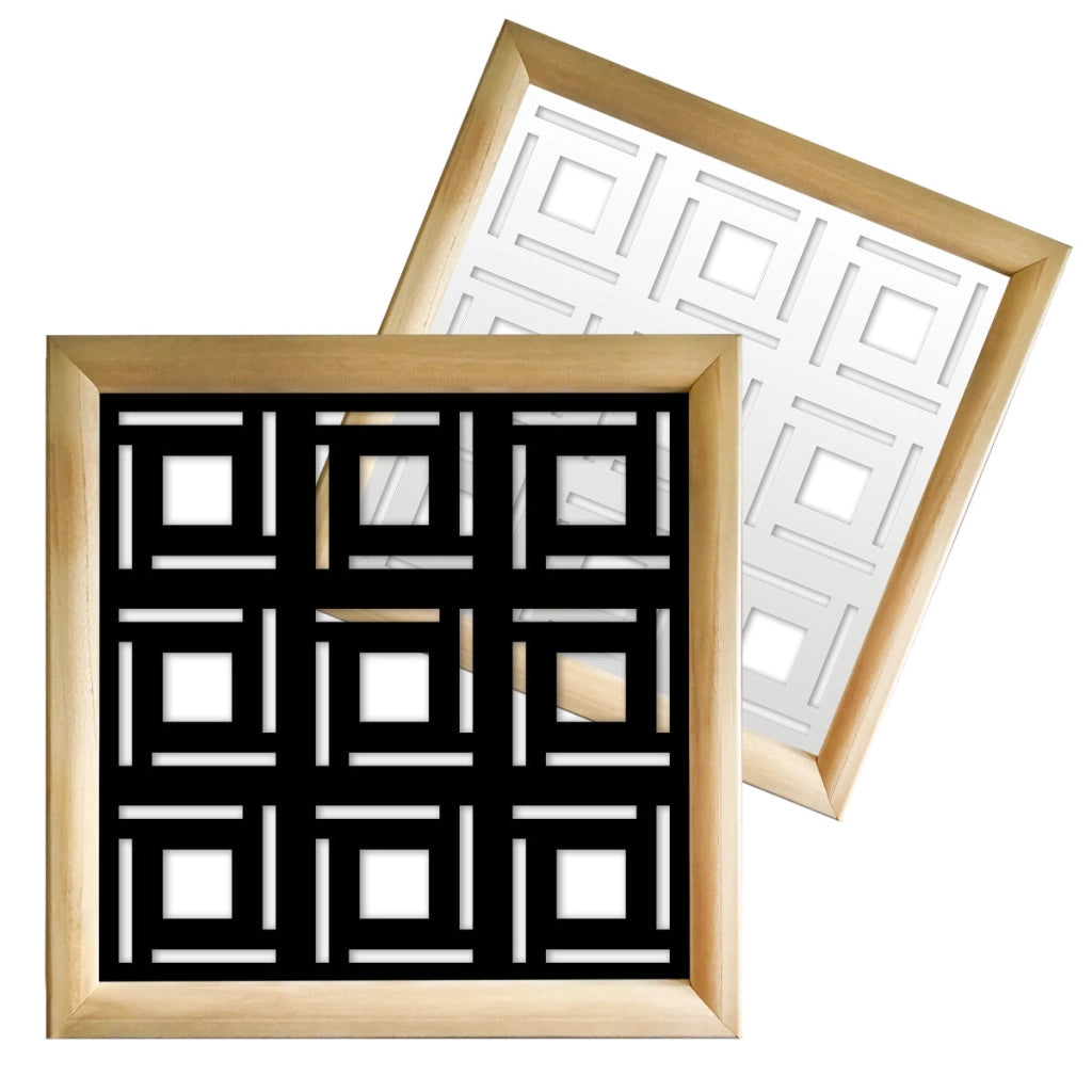 4SIDES - Moduli Decorativi in Legno e PVC Colore: bianco, Misura: 73x73 cm