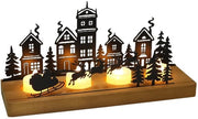 Supporto per candele decorativo - stendardo per candele - supporto per candele in vetro - natale - A1