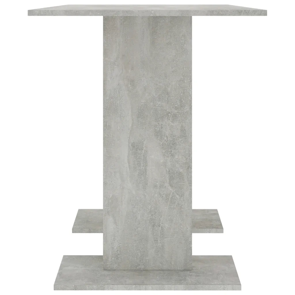Tavolo da Pranzo Grigio Cemento 110x60x75 cm Legno Multistrato