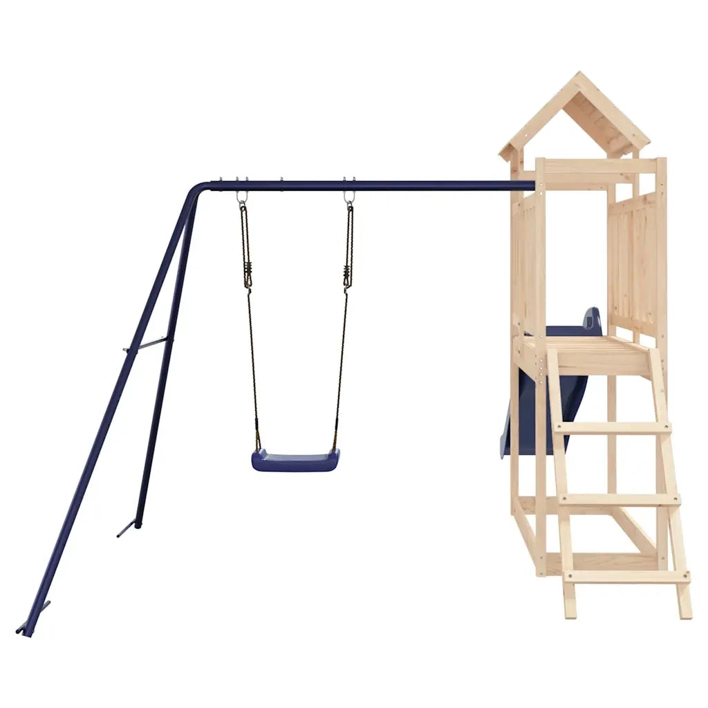 Set da Gioco da Esterno in Legno Massello di Pino CFW2949657