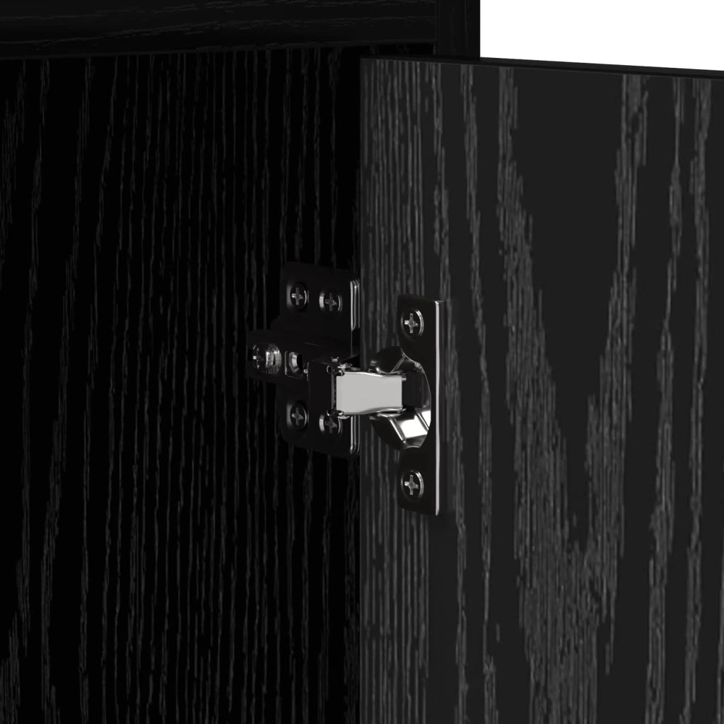 Comodini 2 pcs Rovere Nero 40 x 36 x 60 cm Legno ingegnerizzato 8011038