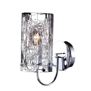 Applique decorativa Ibiza cromata con fili 1xE14 40W Italux