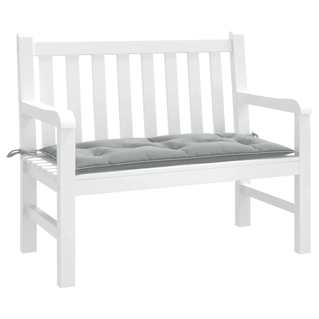 Cuscino Panca Giardino-Cuscini per panchina da esterno Grigio Chiaro M¨¦lange 100x50x7cm Tessuto