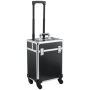 Valigia per Trucco Professionale con Rotelle ¨C Zephmum ¨C 2 Vassoio Compartimento Inferiore Nero