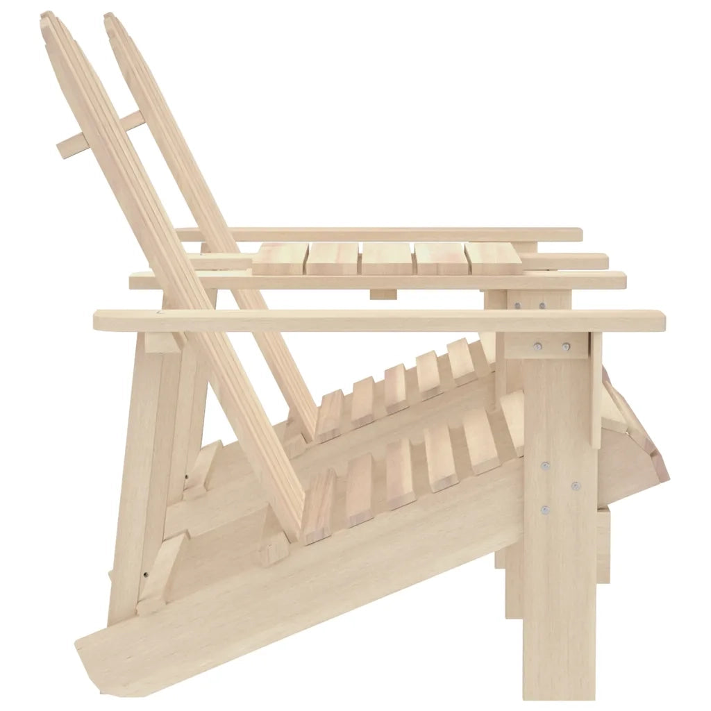 Sedia da Giardino Adirondack con Tavolino in Massello di Abete cod mxl 47780