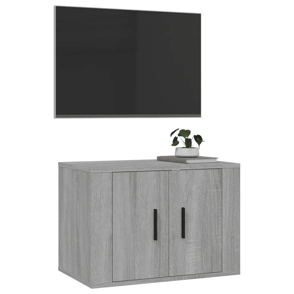 Mobile Porta TV a Parete Grigio Sonoma 57x34,5x40 cm 816622