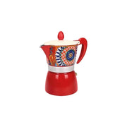 CAFFETTIERA TERESA ROSSA 3 TAZZE ALLUMINIO
