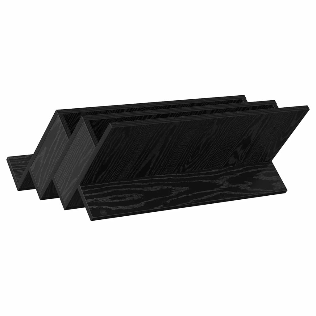 Scaffale per riviste Rovere Nero 65 x 53 x 28,5 cm CFW5481972
