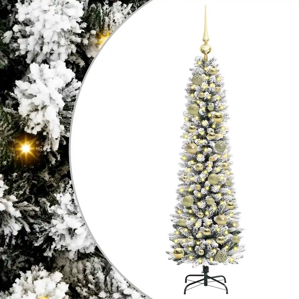 Albero di Natale artificiale con 150 LED Bianco 120 cm 3396085