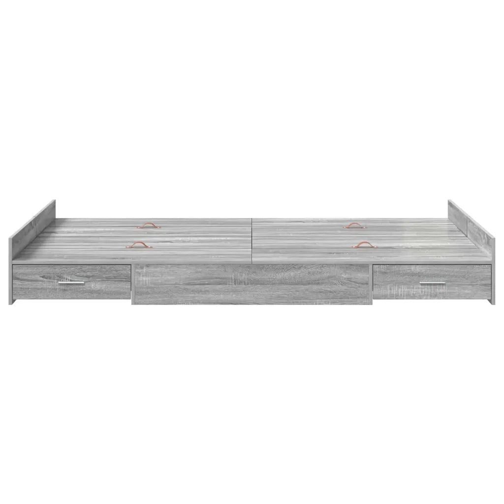 Struttura letto con contenitore Grigio Sonoma 120 x 190 cm 3335330