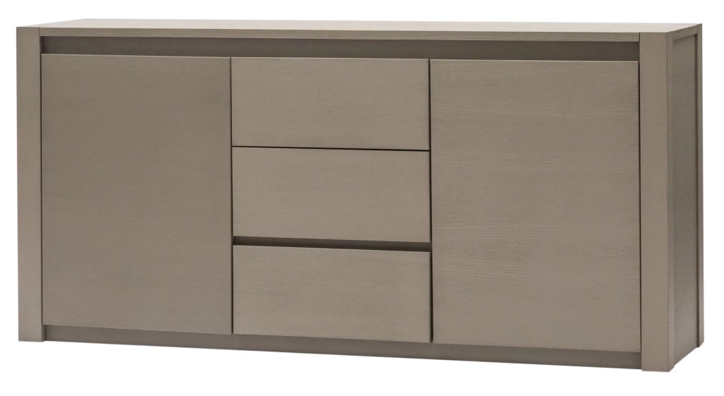 Madia credenza in frassino 2 porte 3 cassetti cenere l.184 p.48 h.88