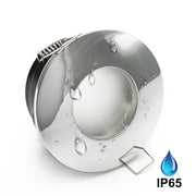 Faretto ad incasso tenuta stagna IP65 per box doccia sauna bagno turco rifinitura cromato lucido
