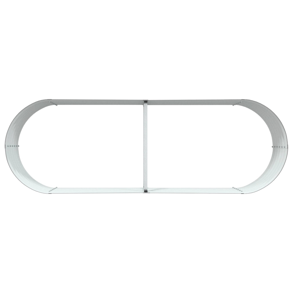 Letto da Giardino Rizzato Marrone 240x80x44 cm Acciaio Zincato