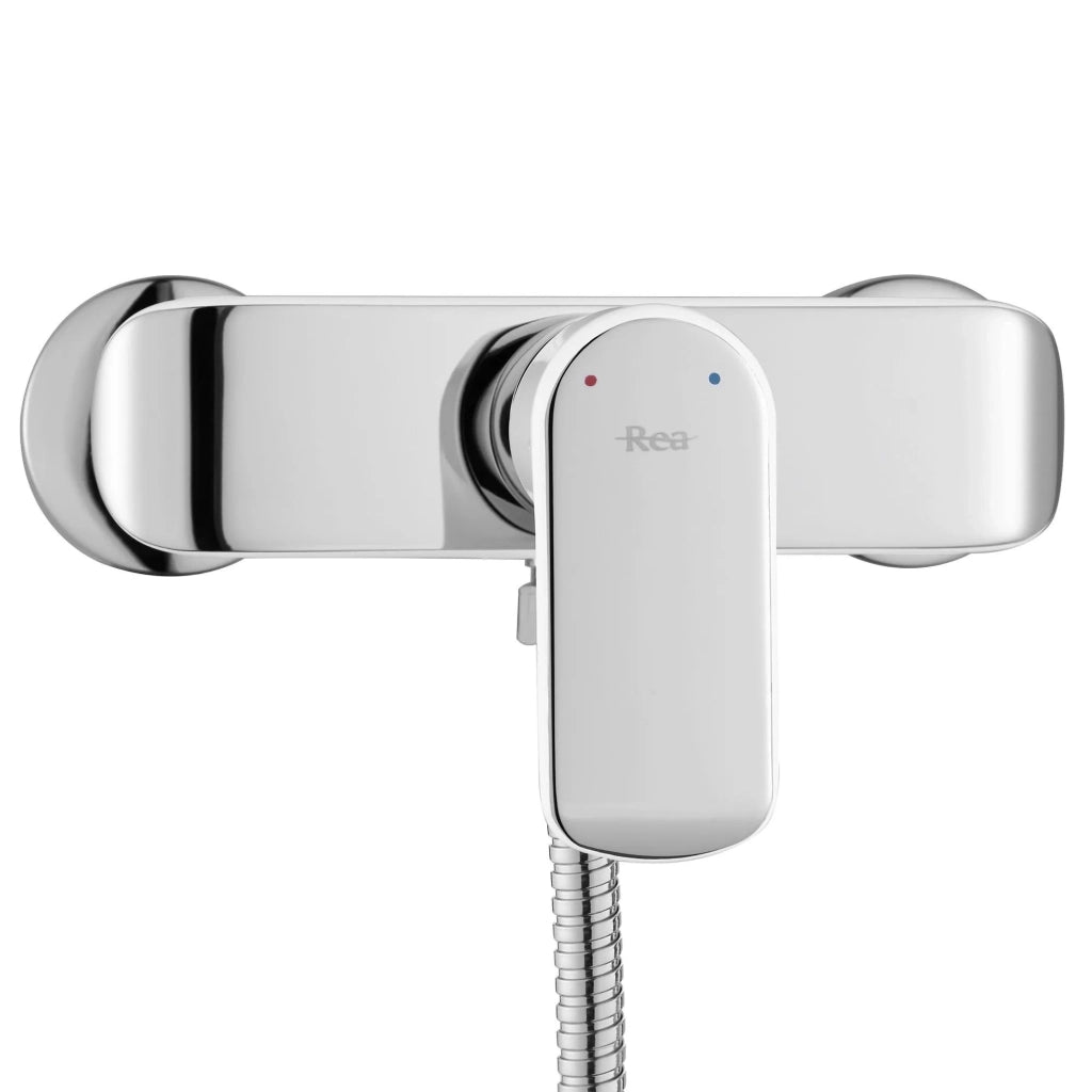 Rubinetto Doccia Rea Bloom Bianco Cromo