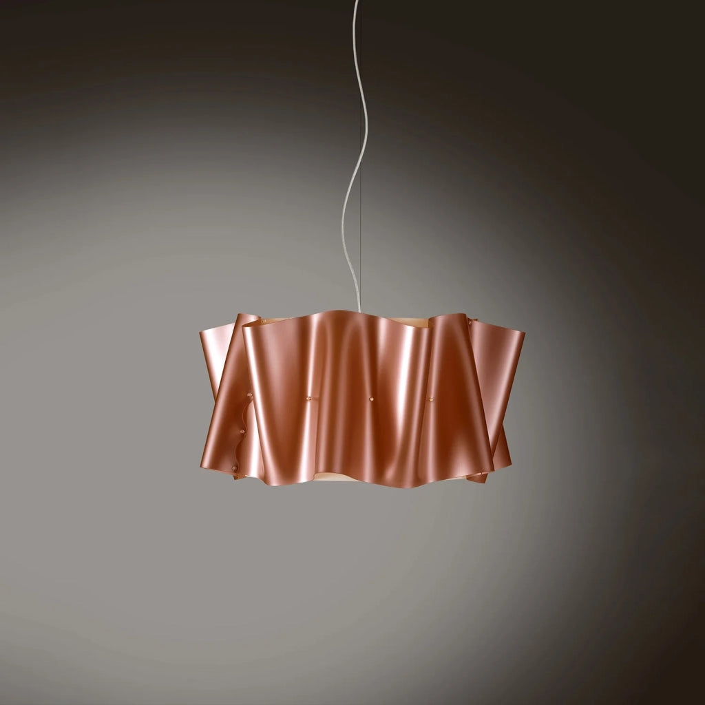 Lampadario Moderno Folio Polilux ® Rame E Metallo Cromo 3 Luci E27